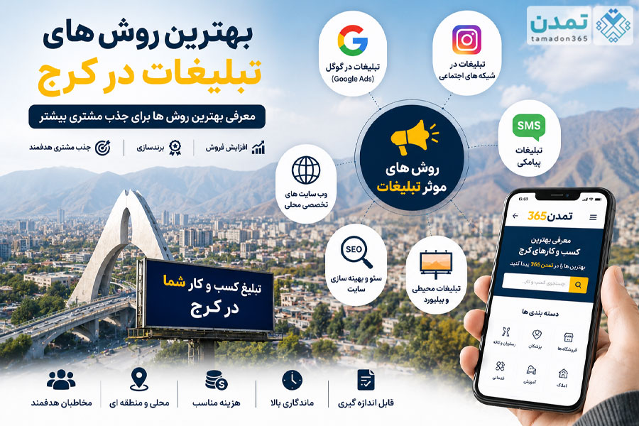 بهترین روش های تبلیغات در کرج